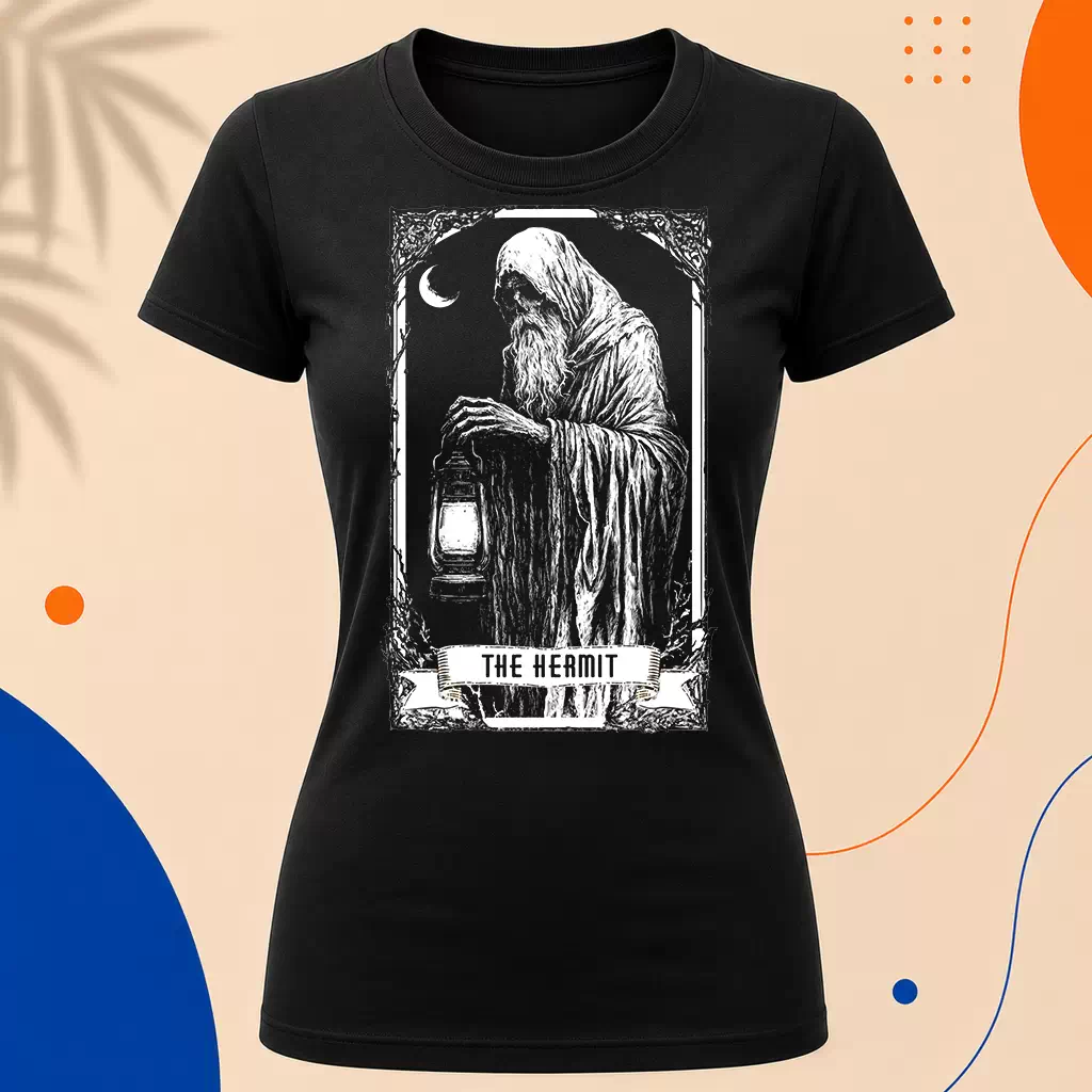 Dámské tričko - The Hermit - Poustevník - Tarot - Velká Arkána